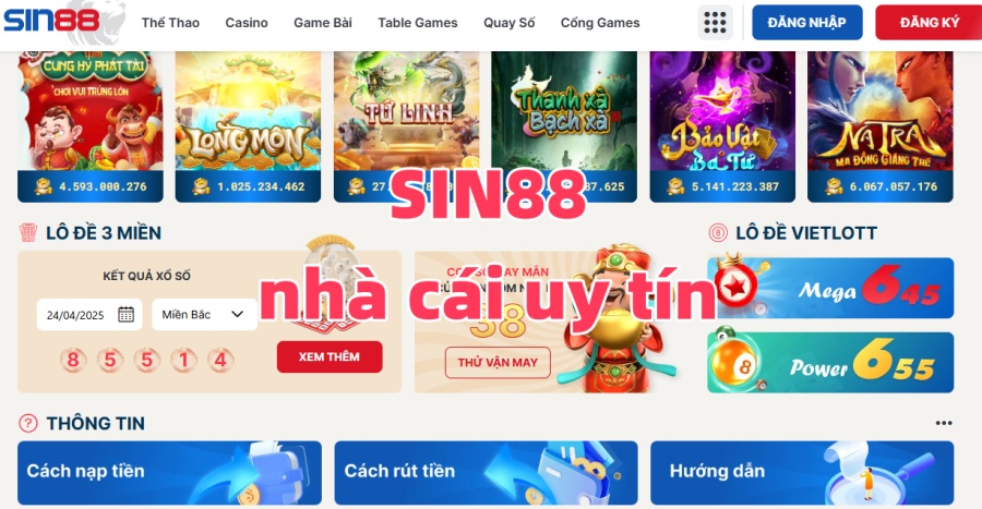 Sin88 – Sân Chơi Giải Trí Đỉnh Cao Dành Cho Mọi Nhà
